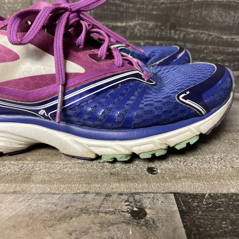 Brooks Launch 9 Lightweight Breathable Running Shoe Blue/Purple/White Womens 9
